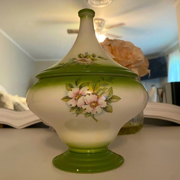 Antique Compote hand painted - Picture 1 of 5